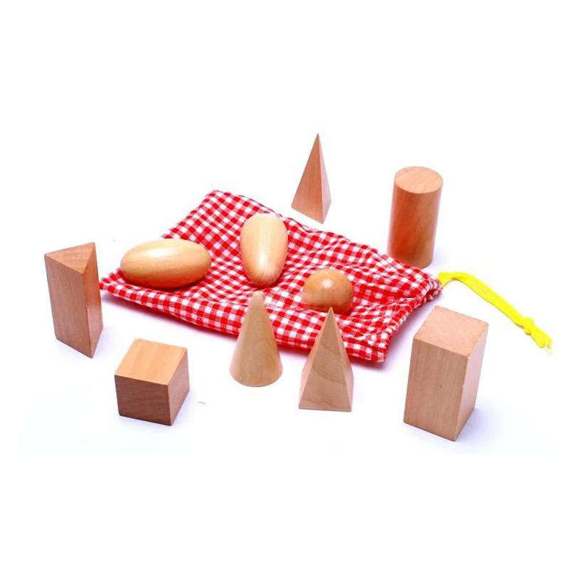 

1pcs Funny Block Math Toys Montessori Geometric Assembling Blocks To Children Learning Education Wooden Baby Toys Birthday Gifts