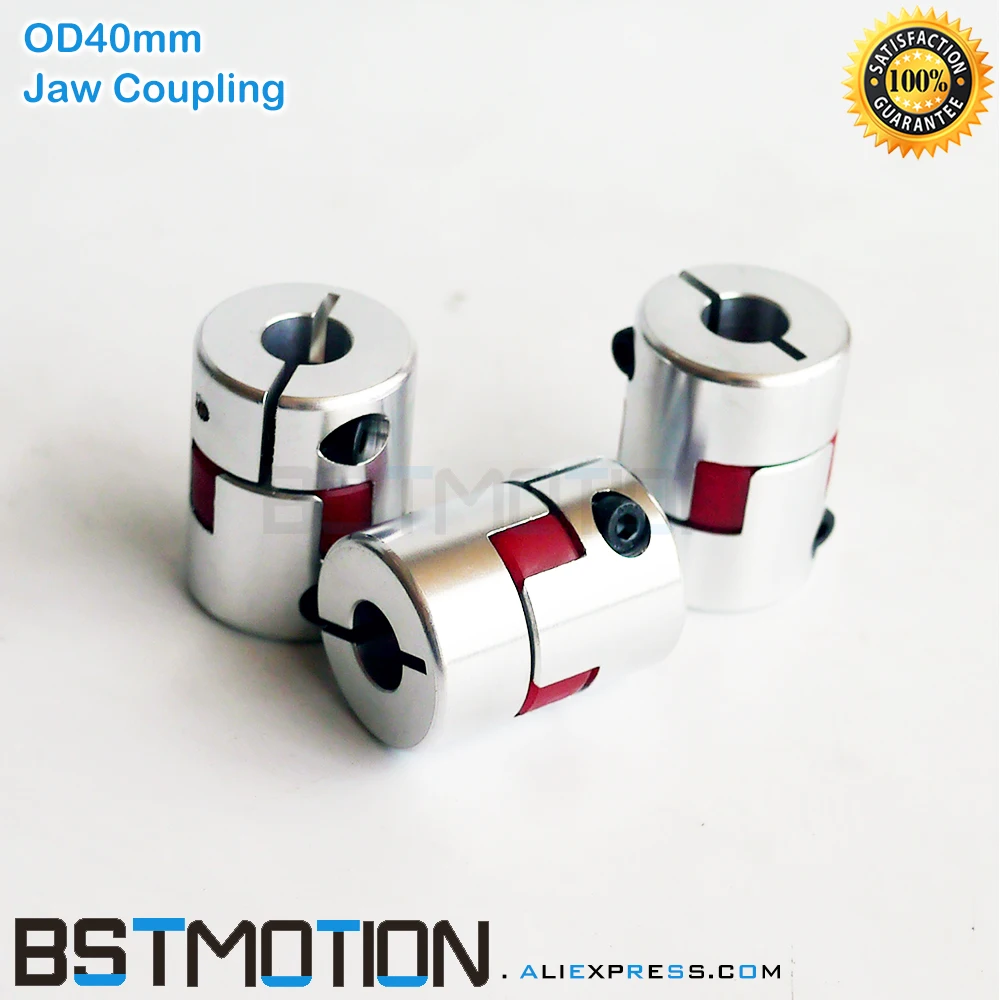 Buy OD 40mm CNC Flexible Jaw Spider Plum Coupling