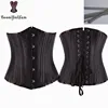 Plus Size Black Women's Waist Trainer Short Troso Waist Shaper Spiral Steel Boned Corset 2836# ► Photo 1/4