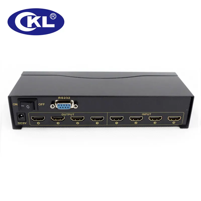 CKL-444H 4 в 4 Выход HDMI переключатель сплиттер ИК-пульт дистанционного управления RS232 Поддержка 3D 1080 P для PS3 PS4 Xbox 360 ПК DV DVD HDTV металла