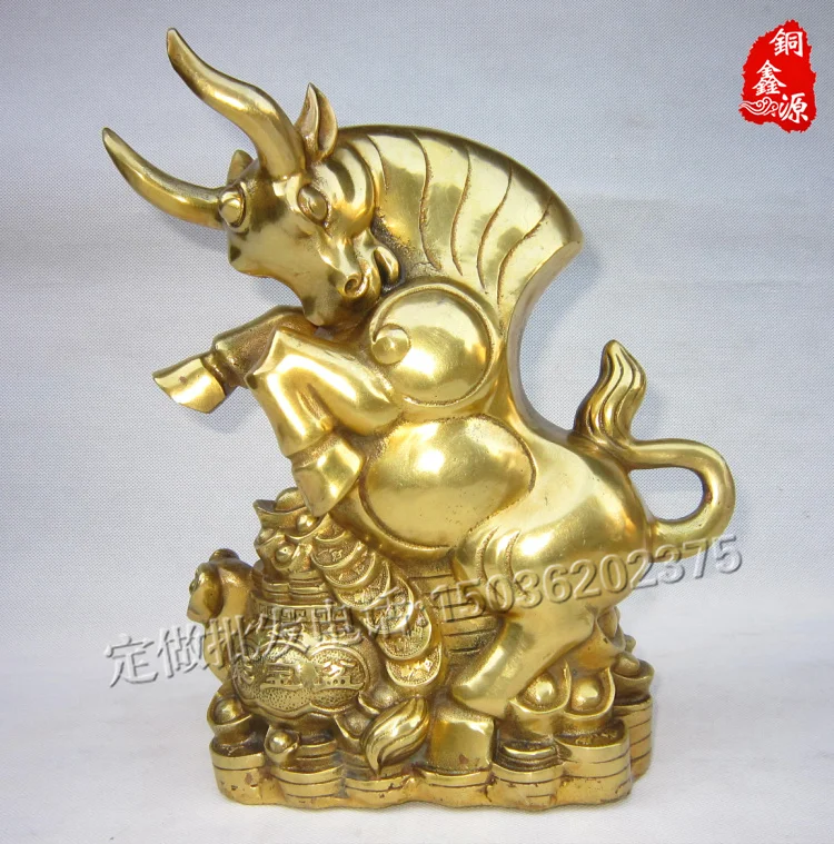 

Bronze statue copper cattle cattle zodiac cattle Bronze derlook lucky crafts decoration