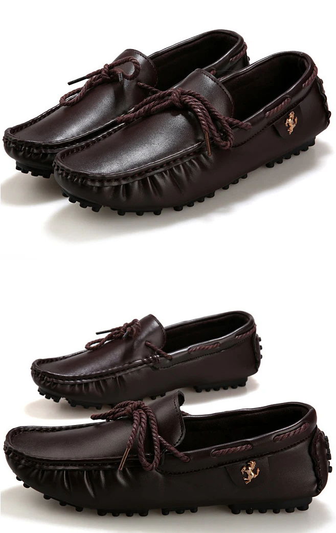 Мужская официальная обувь Дизайнерские водонепроницаемые Мокасины с металлическим украшением и кружевом для мужчин; мягкие лоферы; нескользящая износостойкая Мужская обувь для вождения