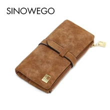 New Fashion Women Wallets Luxury Brand Leather Wallet Female Card Holder Coin Purse Wallet Women Bag Wristlet Small Bag Envelope