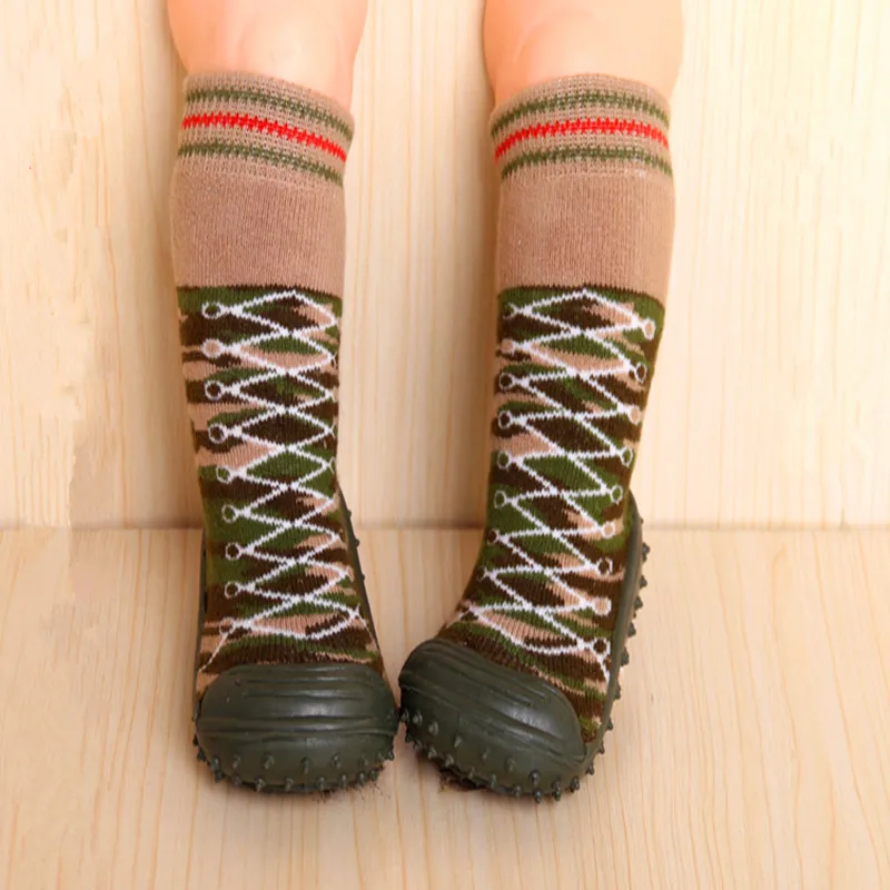 KiDaDndy Baby Sock Neonatal anti sliding and rubber bottom toddler baby