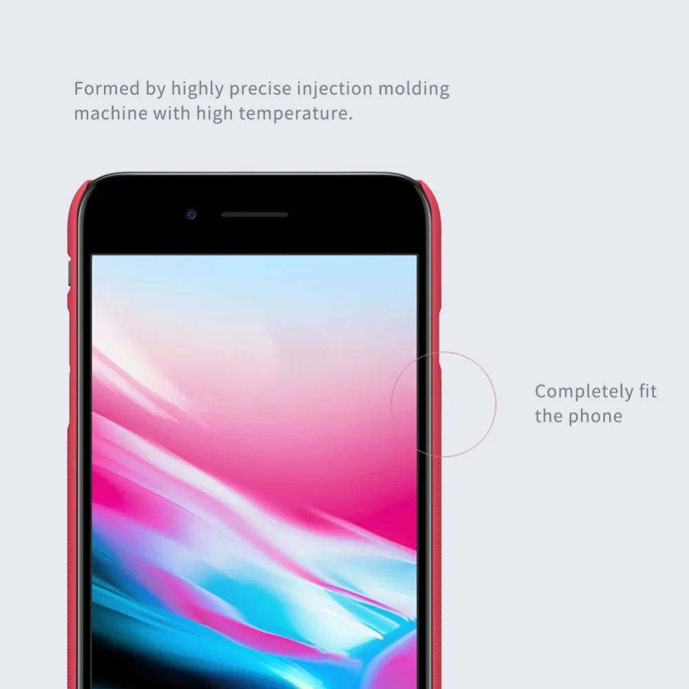 Для Apple iphone 8 чехол Nillkin супер матовый защитный чехол задняя крышка для iphone 7 4,7 дюймов матовый пластиковый жесткий чехол