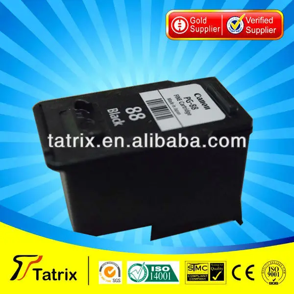 

2PK Reman PG88 ink Cartridge Black use for Canon PIXMA E500 printer with ISO9001, ISO14001, SGS,STMC,CE Certifications