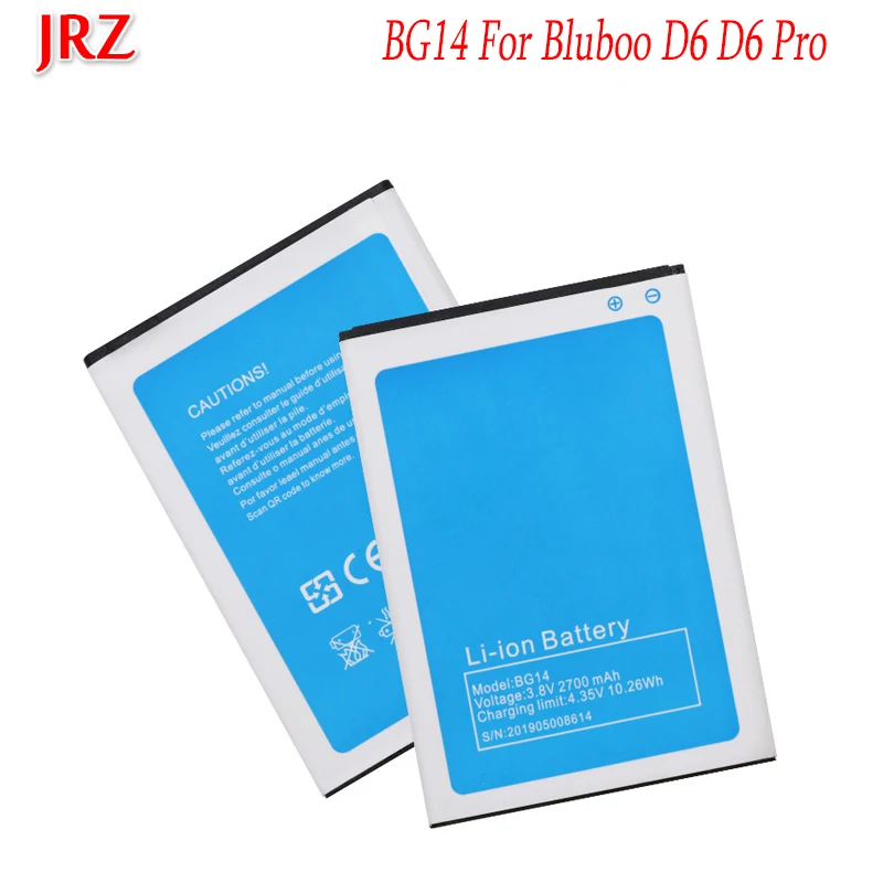 

3.8V 2700mAh BG41 Battery For Bluboo D6 D6 Pro phone High Quality Replacement Batteries Bateria For Bluboo D6 D6 Pro