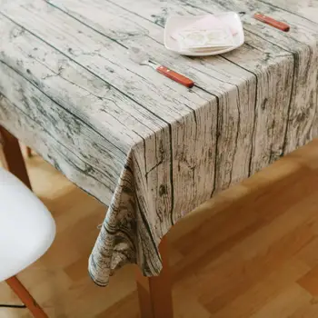 

WLIARLEO Vintage Wood Grain Table Cloth Bark Simulation Printed Dining Table Cloth Table Cover tableclothes decoration 140x140cm