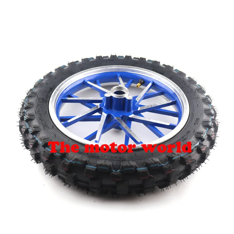 Real Wheel Tire 10" 2.5010 & Rim For Tyre Crf50 Crf 50 Dirt Pit Trail