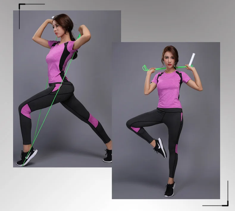 GXQIL, женский спортивный костюм, спортивная одежда, женский спортивный костюм, для спортзала, йоги, фитнеса, набор, Спортивная футболка, леггинсы, топ, для бега, для пробежек, женская одежда