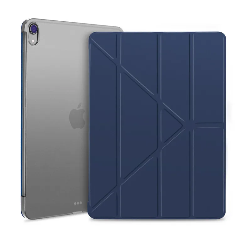 Чехол для iPad Pro 12,9, кожаный чехол для iPad Pro 12,9, Магнитная задняя крышка для iPad Pro 12,9 - Цвет: Синий