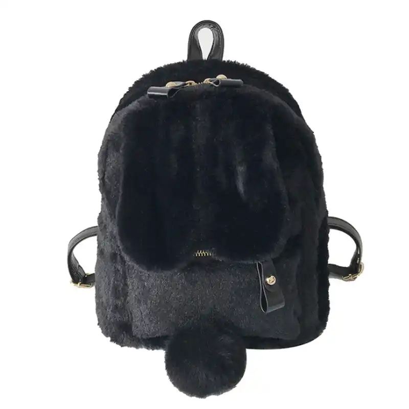girls furry backpack