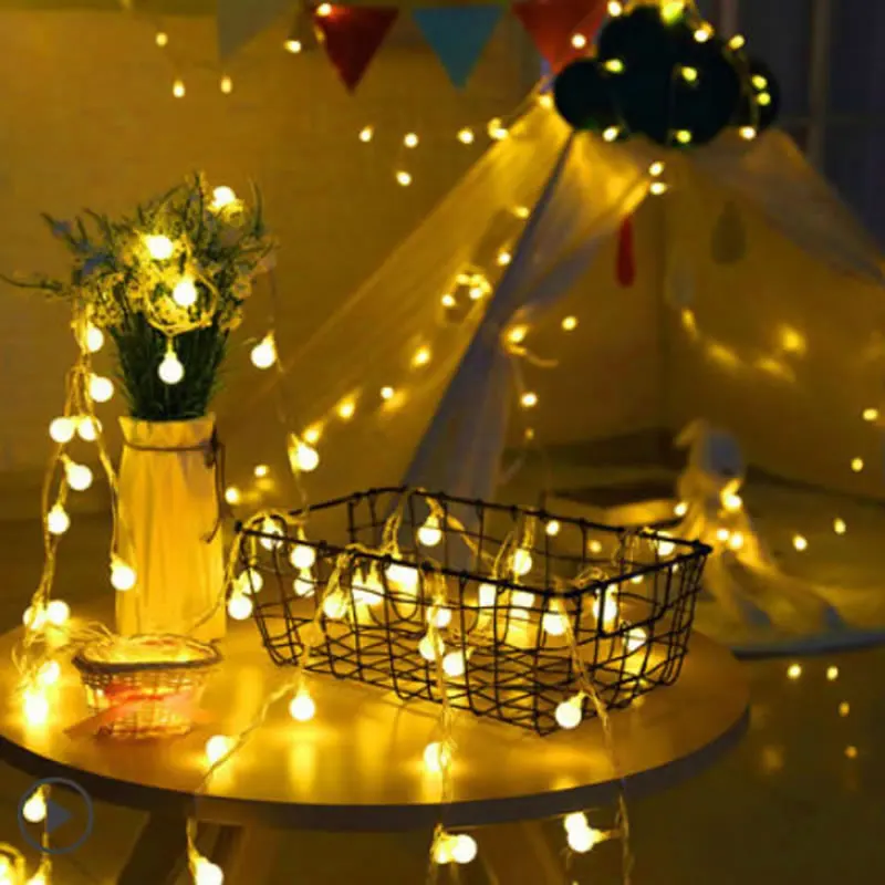 

10M led string lights with 100led ball AC220V holiday decoration lamp Festival Christmas lights lighting