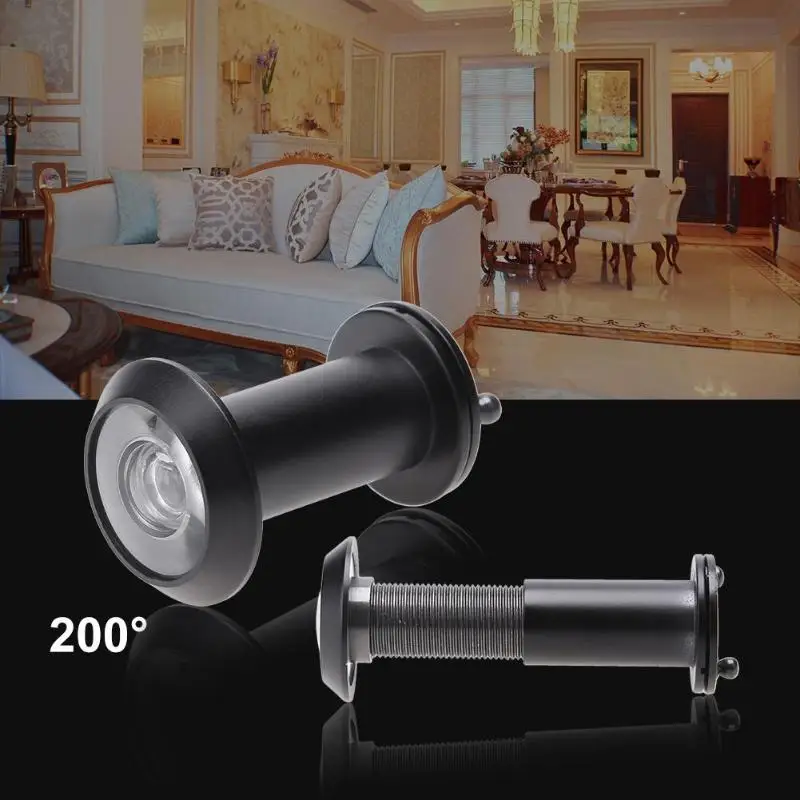 

Door Viewer 200 Degree Peephole Home Security Wide Angle Door Eyes Anti-Theft Pure Copper Peephole Digital Door Viewer Decor