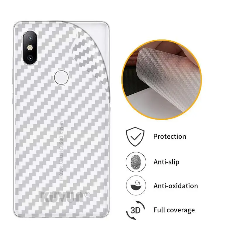 3D защитная задняя пленка из углеродного волокна для Xiaomi MAX 3 Mix 2s Защитная задней