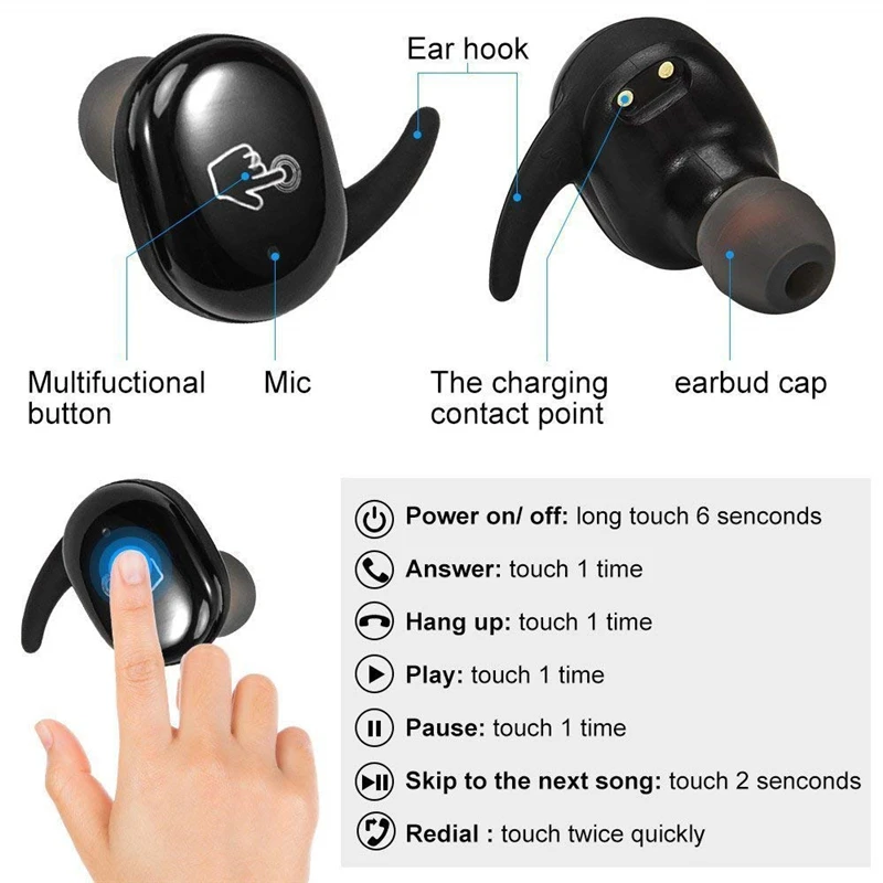 TWS B1 bluetooth 5 0 беспроводные наушники в ухо Беспроводная гарнитура