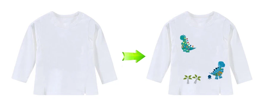 Set Of Dinosaur Stickers For Clothes T-Shirt Diy Decoration 2018 New A-Level Washable Parches Ropa Patch 2