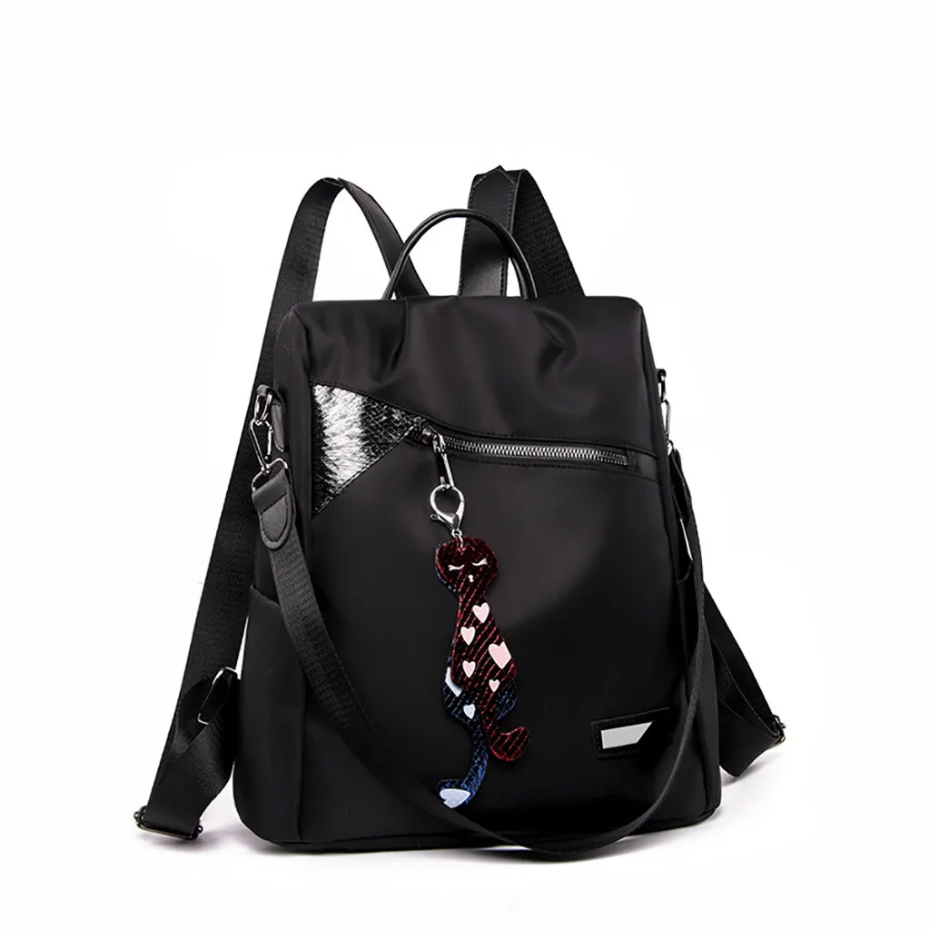 

2019 New Women Large Capacity Simple Stylish Waterproof Student Bag Backpack new anti theft Women high quality backpack