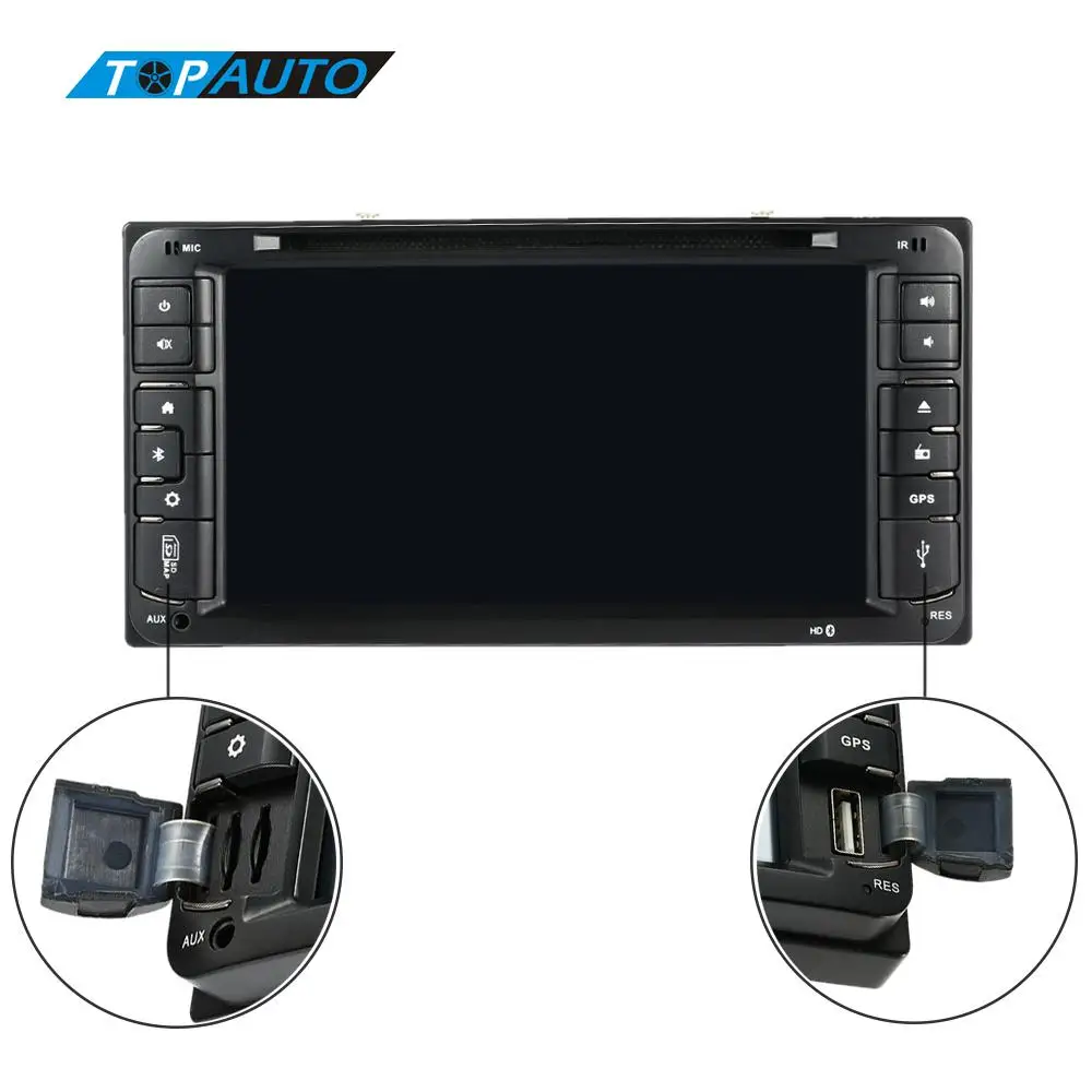 HD 6 95 дюймовый автомобильный DVD плеер в тире 2 Din ПК стерео GPS навигация + BT Радио для