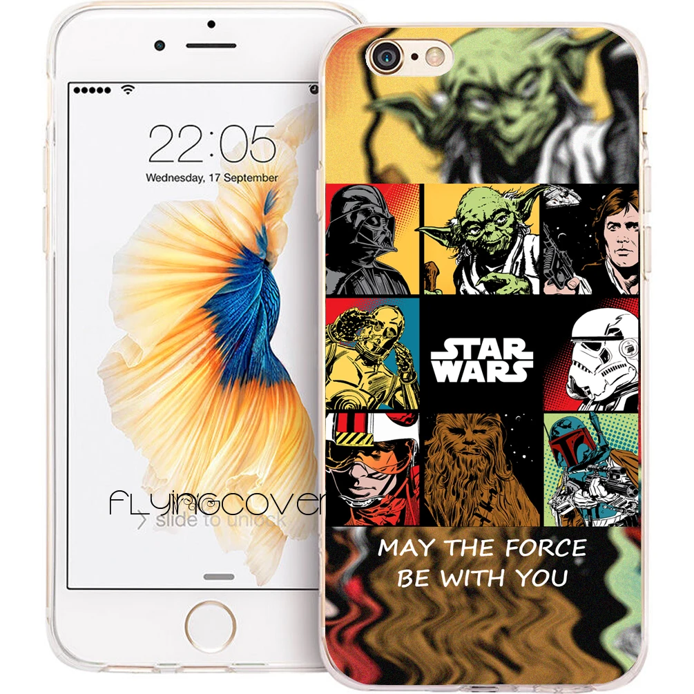 Coque Star Wars кавычки Ясно Мягкие силиконовые чехлы для телефона для iPhone XS Max XR X 7 8 6 6 S плюс 5S 5 SE 5C 4S 4 iPod touch 6 5