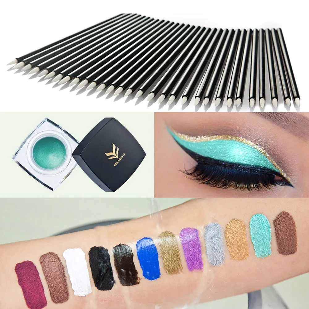 12 Color Eyeliner Cream Combination Multi color Long lasting Eyeliner