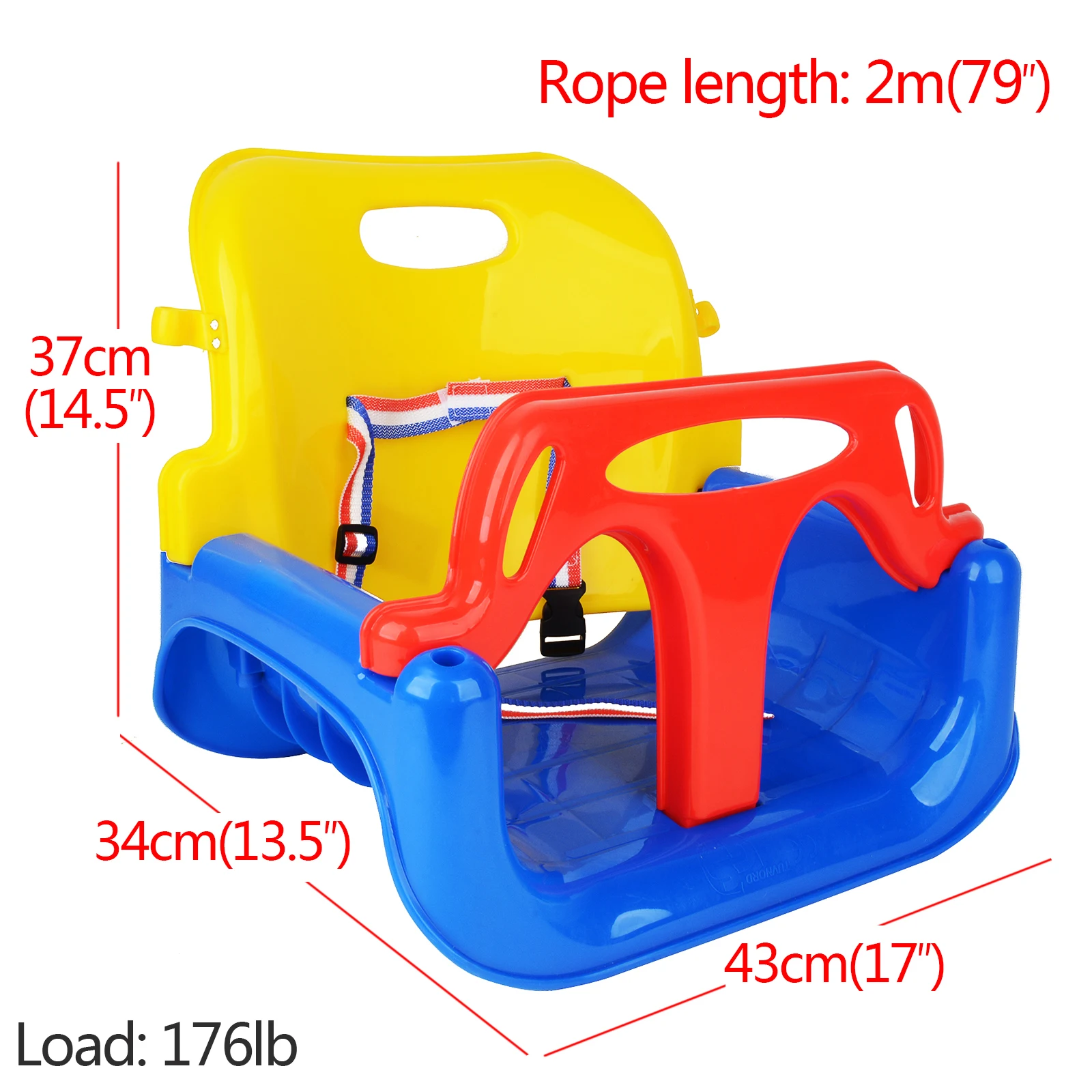 3-In-1 Infant Toddler Secure Plastic Swing Indoor Outdoor Kids Chair Toys Children Swing Seat Game Fun Tools for Kindergarten