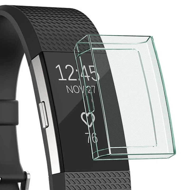 1Pcs Ultrathin Soft TPU Full Protective Case Cover For Fitbit Charge 2 Wristband For Outdoor Sport Wrist Support Parts Replace