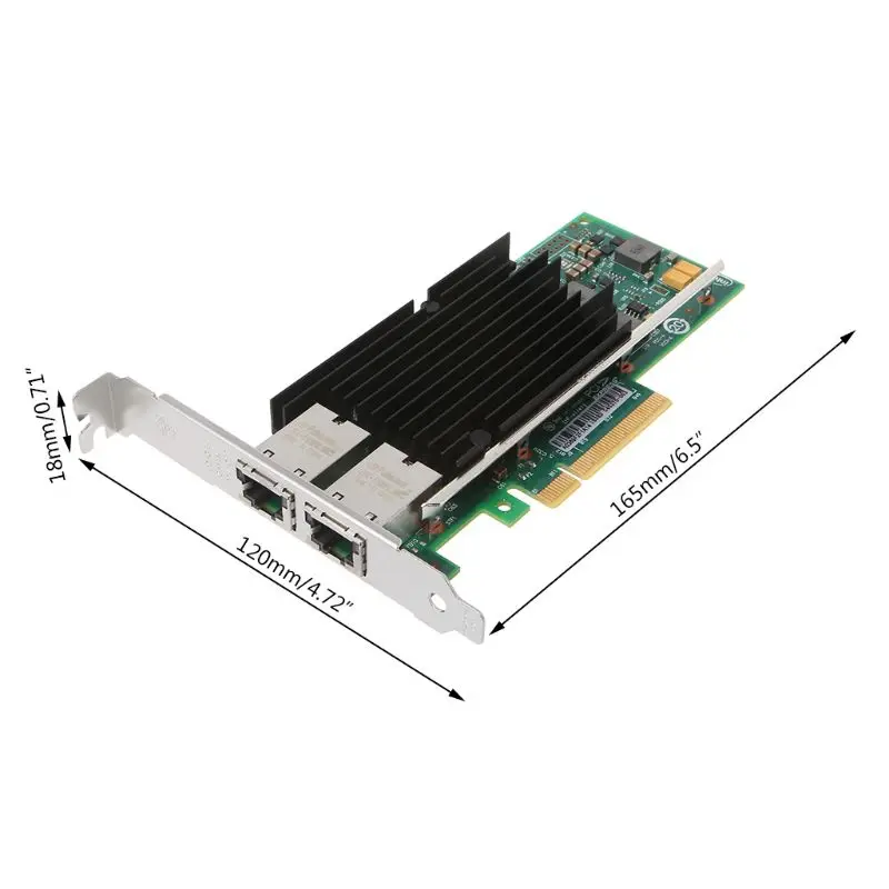 

Intel X540-T2 10GbE Converged Network Adapter(NIC) X540 Chipset PCI-E X8 Dual RJ45 Copper Port CNA