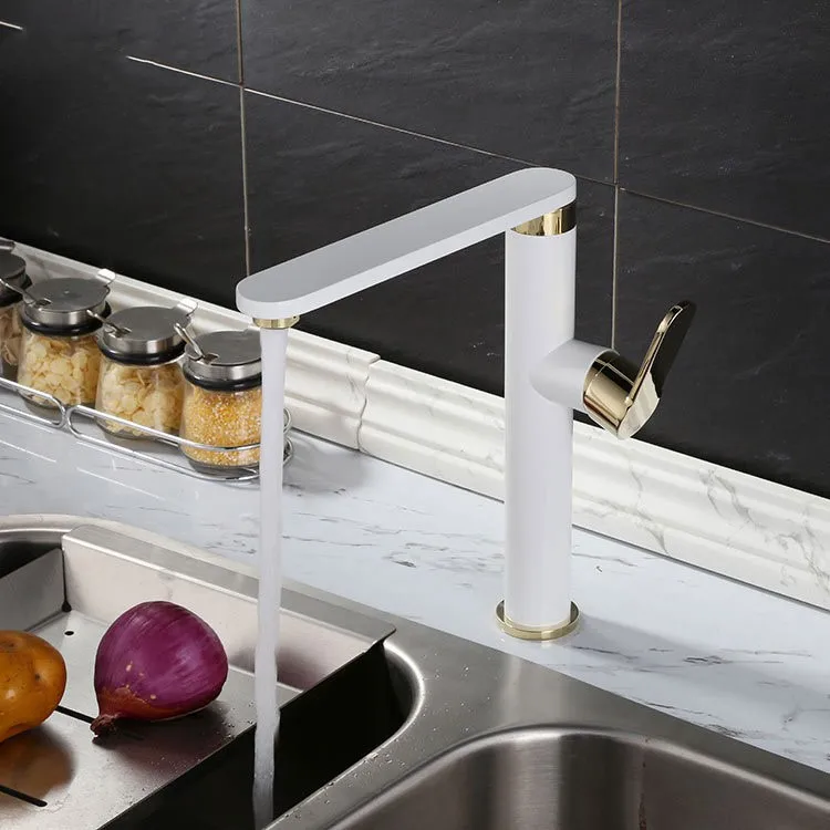 الذهب الأبيض النحاس المعاصر تل الحمام مرحاض الغرور بالوعة صنبور المطبخ حوض خلاط صنبور صنبور الموسع