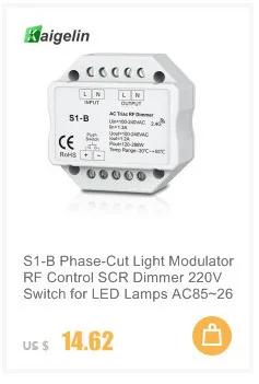 AC 85-265V симистор светодиодный диммер 220V светодиодный контроллер ручка затемнения Панель S1-K настенное крепление Поворотный Панель Ручной диммер для Светодиодный ламп