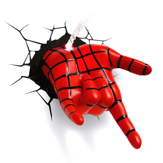 coole sache ! Marvel 3D LED Leuchte Spiderman Kopf 