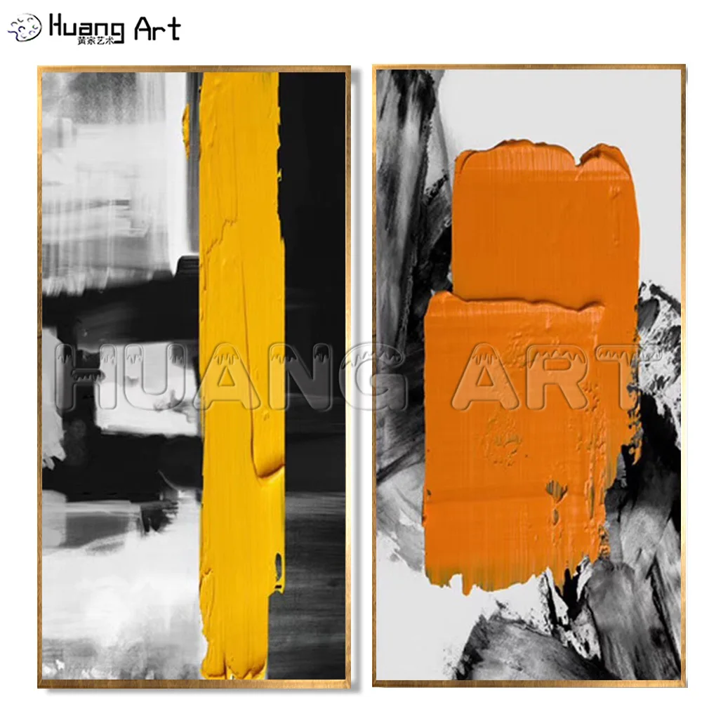 

New Arrival Abstract Art Handmade Knife Scrawl Oil Painting on Canvas for Living Room Decor Hand-paint Modern Thick Oil Painting