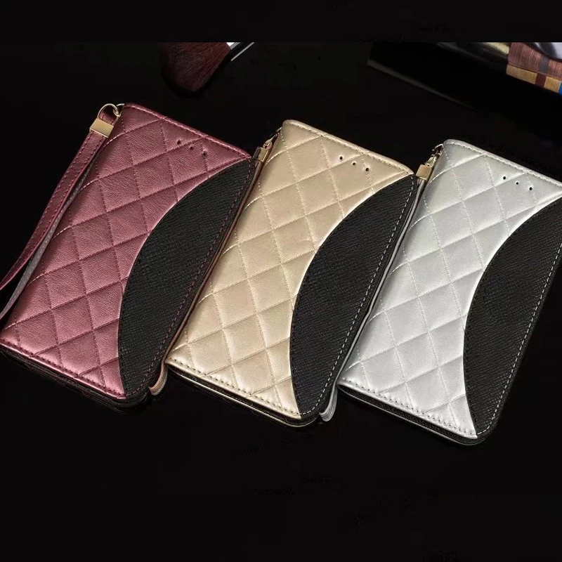 Pu leather case for iPhone X 6 6s 7 8 plus samsung galaxy note8 women wallet phone bags cover  (3)