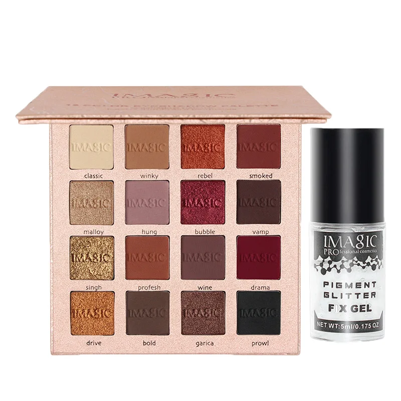 

MAGIC 2pcs New Arrival Eyeshadow 16 Color Palette Make up Palette Matte Shimmer Pigmented Eye Shadow Powder makeup set cosmetic