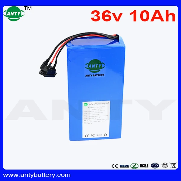 

E-Bike Battery 36v 10ah Built in 15A BMS for Electric Bike Motor 500w Scooter Lithium Battery 36v with 2A Charger Free Shipping