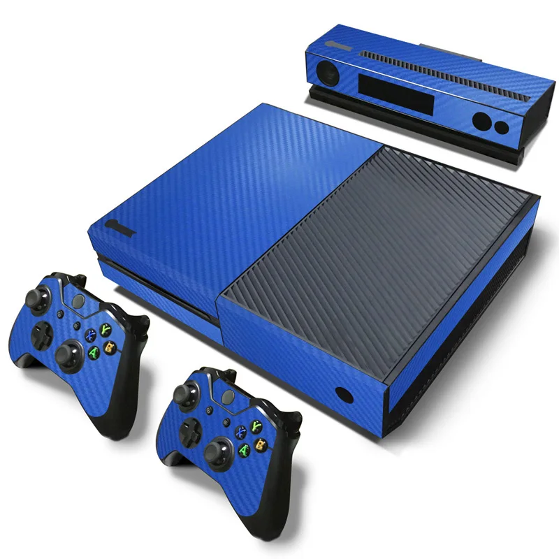 Виниловая наклейка для консоли Xbox One для Xbox One+ 2 контроллера контроллер Gameapd наклейка игровые аксессуары - Цвет: Blue