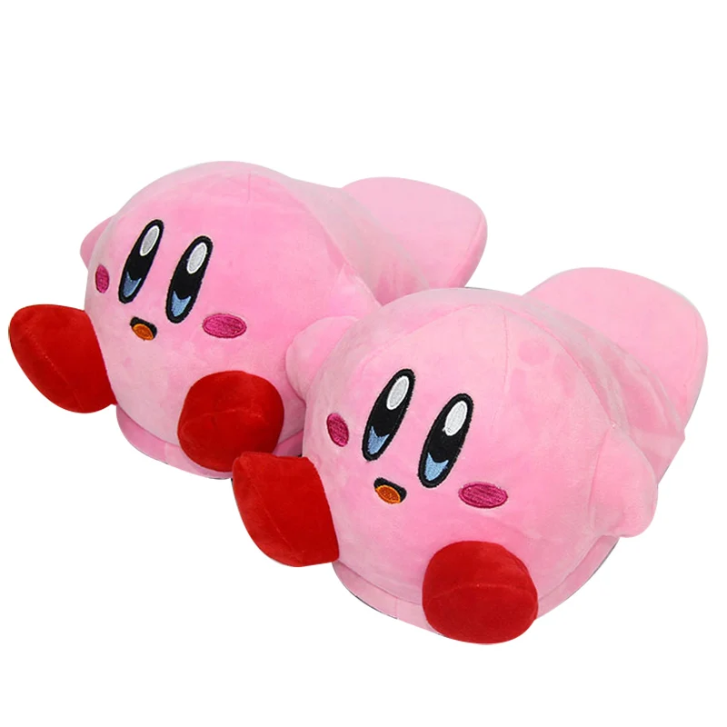 Плюшевые тапочки для взрослых Kirby зимняя обувь девочек мягкие игрушки 29