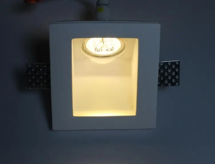 Светодиодный встраиваемые гипса потолочный светильник, гипс, лампа, чистый белый trimless Точечный светильник, светодиодный пятна светильник, светодиодный вниз светильник с светодиодный лампы