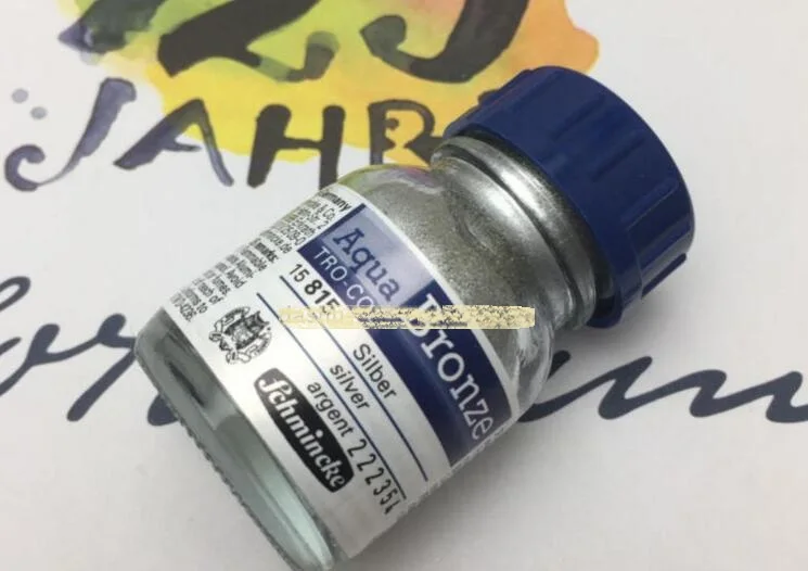 Schmincke Aqua Bronze TRO-COL Gold Silver Paint Medium 20ml