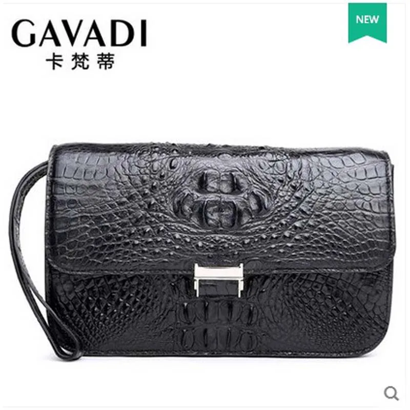 Новый мужской клатч cafandi из крокодиловой кожи мужская сумка деловой Длинный