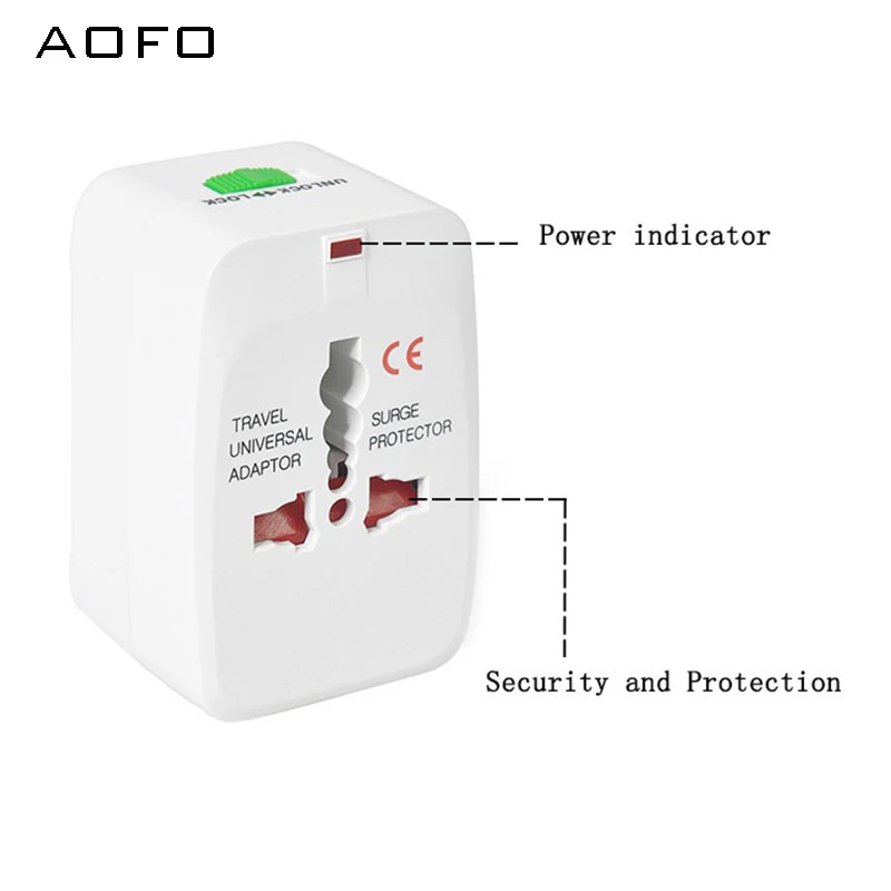 International travel Electric Plug power Socket Adapter with/without USB Power Charger Converter EU UK US AU