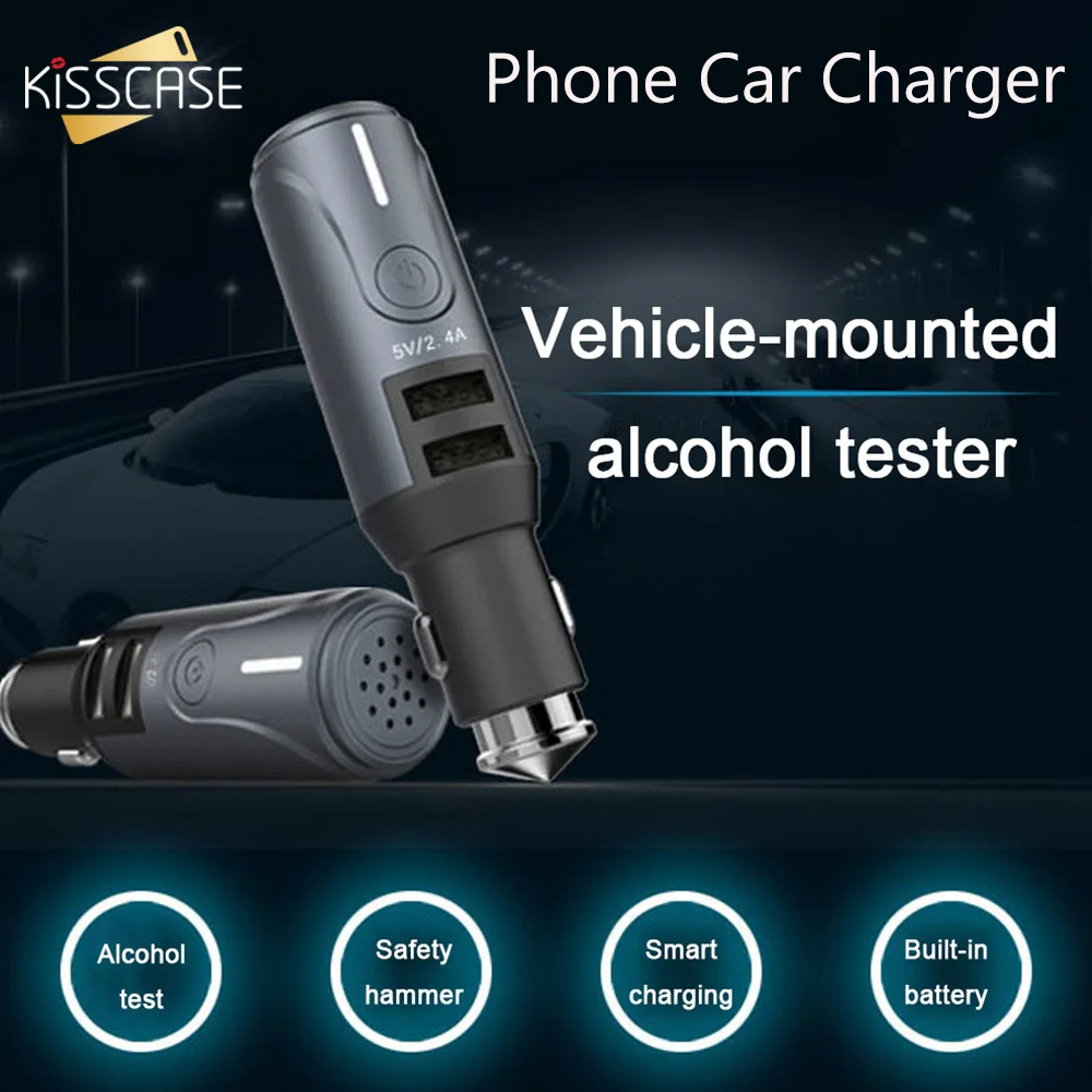 KISSCASE Phone Car Charger Dual USB Charger for iPhone XS X XR 7 8 Potable Smart Phone Charging for Huawei 20 Car USB Charger