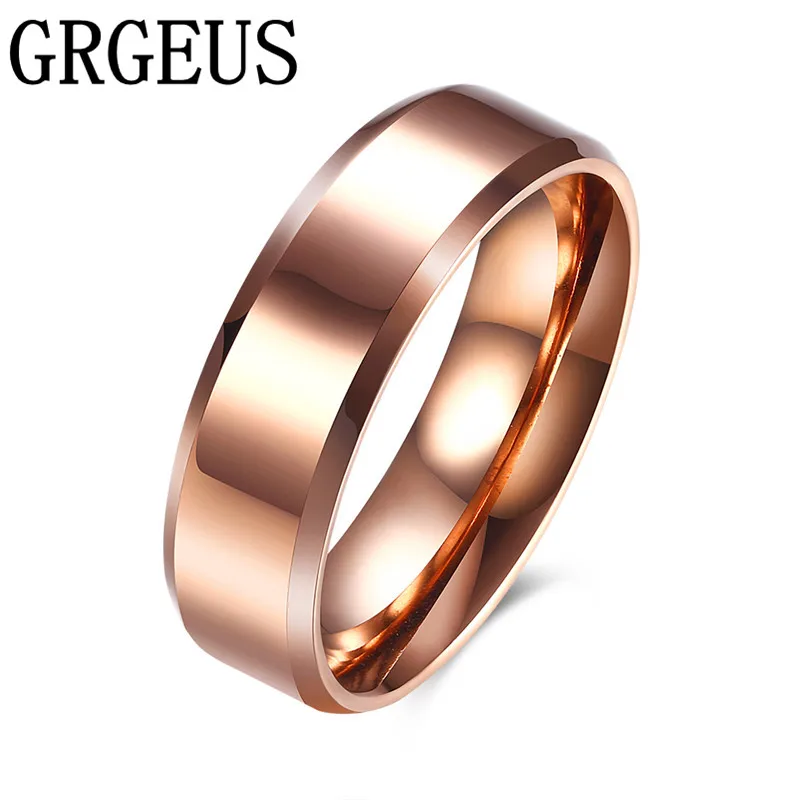 Новинка 2017 модные классические кольца GRGEUS R075 для мужчин и женщин цвета розового