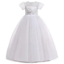 Розничная ; кружевное платье с кисточками для девочек на день рождения; платье с цветочным узором для девочек с ленточным поясом; элегантное вечернее платье принцессы с бутиками; L5021