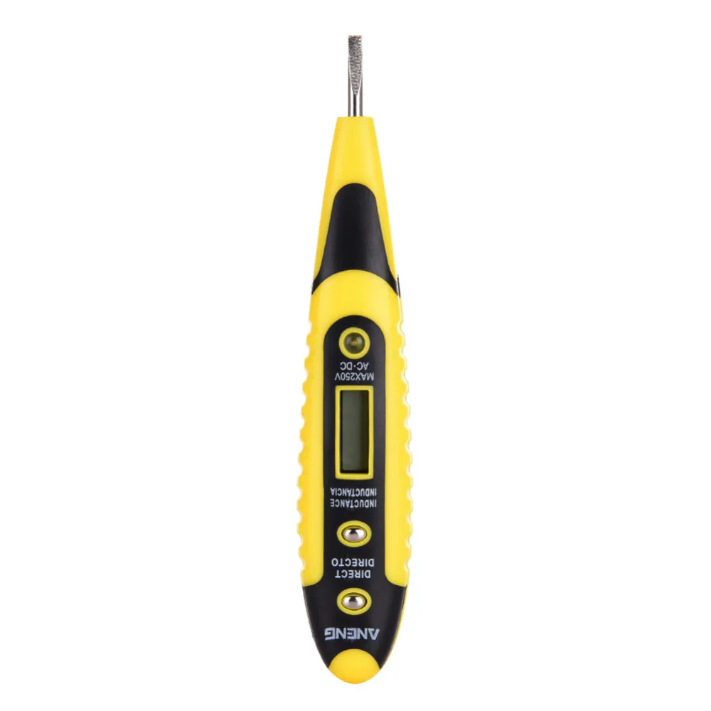 

Digital Electrical Multi-Sensor Voltage Tester Detector Test Pen 12-250V AC DC Measure Volt Detector With Night Vision