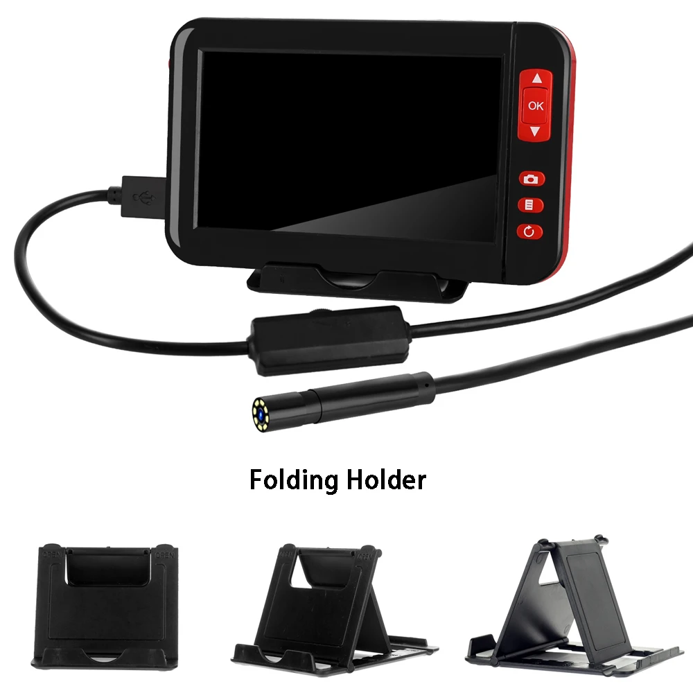 

Home Industrial Endoscope for Cars Pipeline HD Endoscopes IP67 Waterproof Underwater Inspection Camera with 8 Adjustable LEDs
