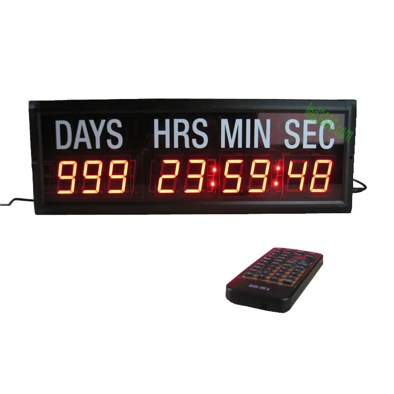 Светодиодный таймер обратного отсчета с белыми наклейками 1 8 дюйма|countdown days|digital