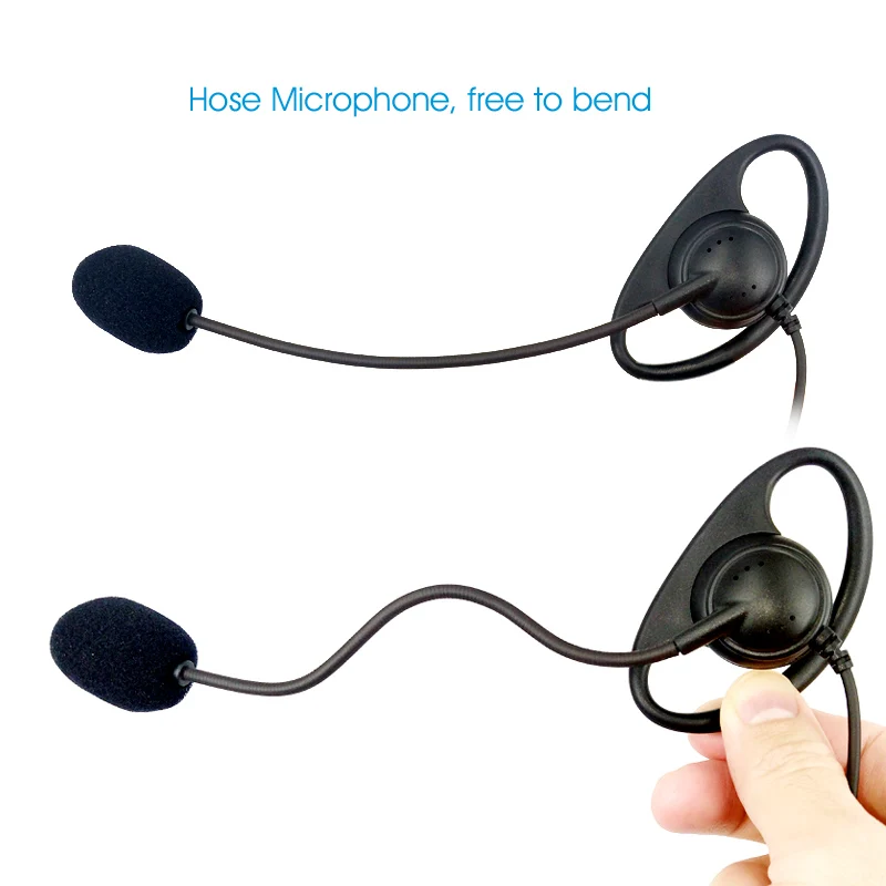 2 Pin D-Shape PTT Earpiece Headset for Kenwood Baofeng Radio 9 IMG_20170331_154526