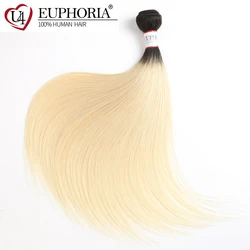 Blonde Black Ombre Color Hair Weave Bundles 8-26inch EUPHORIA Brazilian Straight 100% Human Hair Weaves Remy Weaving Extensions Blonde Black Ombre Color Hair Weave Bundles 8-26inch EUPHORIA Brazilian Straight 100% Human Hair Weaves Remy Weaving Extensions