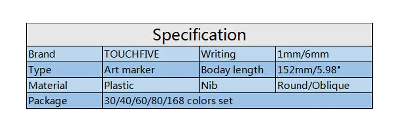 Маркер для анимации эскизный чертёж маркер для рисования ручка комплект, 30 Вт, 40/60/80/168 Цвет двойная головка чистящей щетки, ручка на спиртовой основе маркер TouchFive